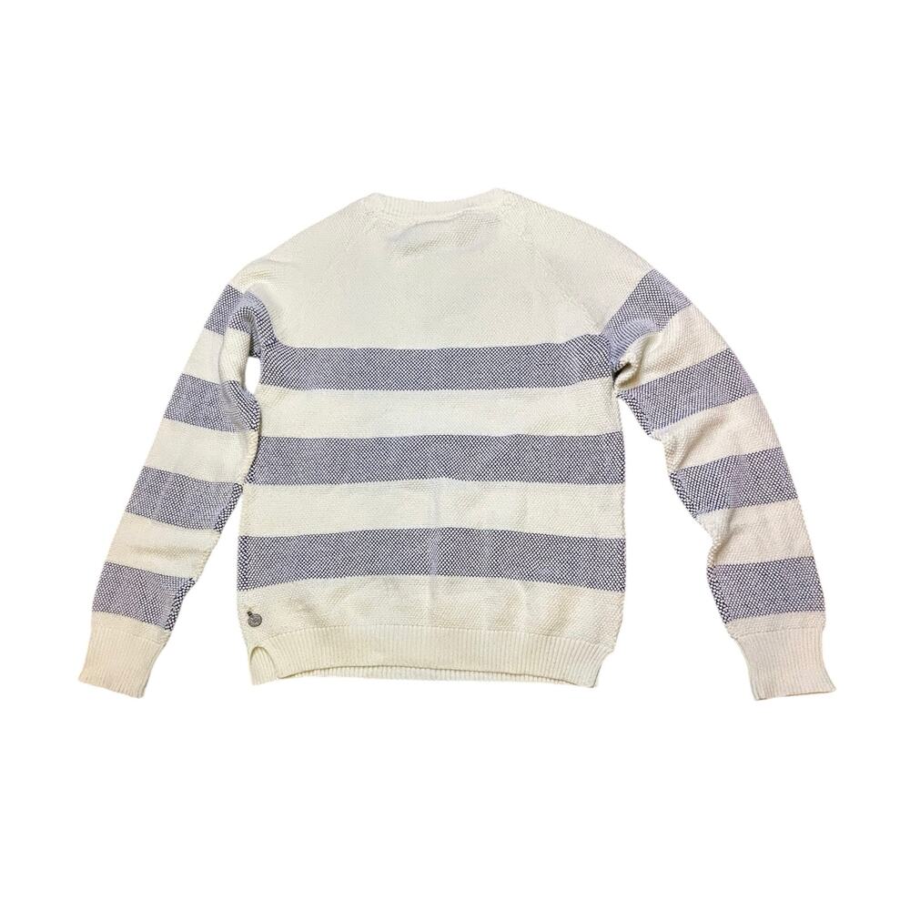 Scotch & Soda Acapulco Blue and White Striped Knit Sweater Women’s Petite Small - Picture 5 of 6